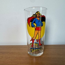 Vintage 1976 Pepsi Super Series Supergirl DC Comics Glass Tumbler