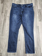 DG2 Diane Gilman Jeans Women 20WT Blue Stretch Denim Classic Fit Dark Wash Pants