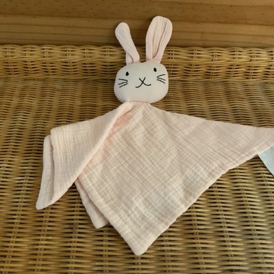 Lily und Dan Aldi rosa Musselin Baumwolle Hase Kaninchen Tröster Decke Decke Spielzeug