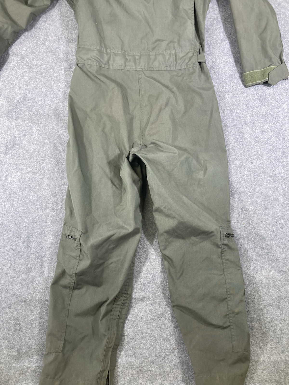 Military Flyers Summer Coveralls Flight Suit Men 38 S Green Fire Resistant Zip
