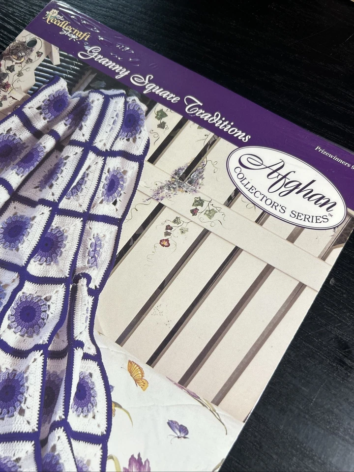 Granny Square Traditions Shades Of Violet Crochet Patterns By Needlecraft Shop - Image 3 of 4