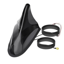 Shark Fin Amplified FM AM Car Radio Antenna, GPS Antenna with SMA Male Connec...