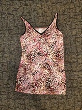 Joyspun Lingerie Women's 2XL 18W-20W Chemise Pink Leopard