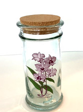 Vtg Heavy Glass Jar Dry Goods Herbs Apothecary Craft Storage
