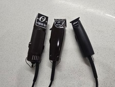 Oster 76 Burgundy 000 Fast Feed Clipper Oster Taler Trimmer Complete Set Lot 3