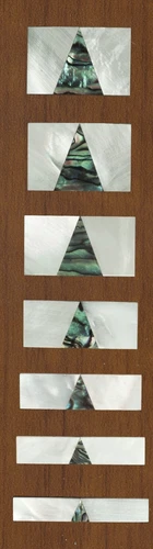 Inlay Fret Rect Abalone Triangle Mother of Pearl 7 piece set 080713ABMOP