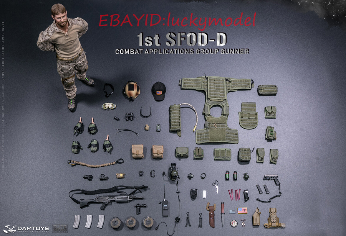 DAMTOYS DAM 78074 1/6 The Delta Force Machine Gunner Action