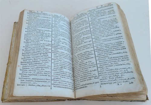 1736 ITALIAN DICTIONARY antique Nuovo Dizionario della lingua volgare, e latina - Picture 6 of 9
