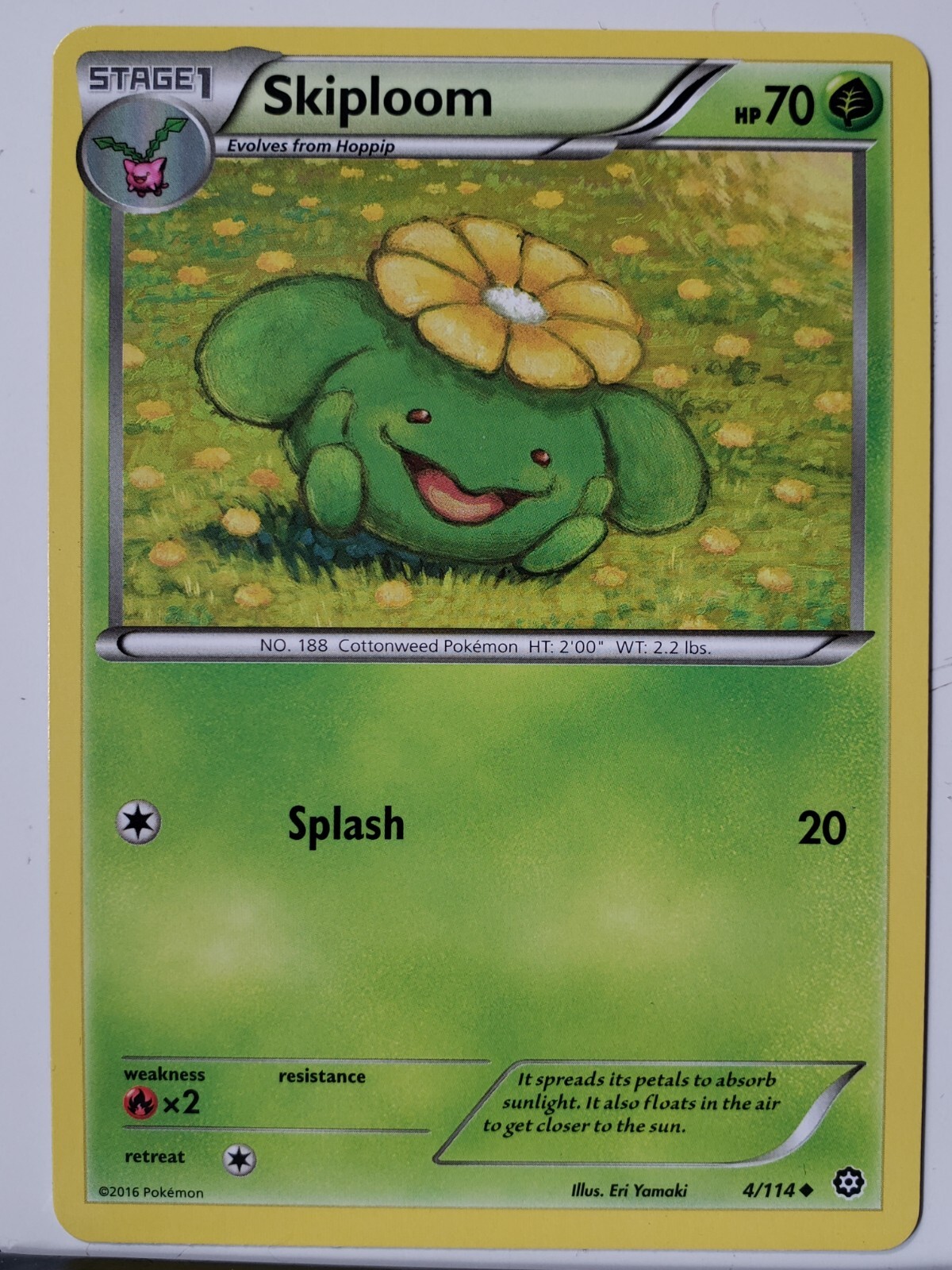 Skiploom 4/114 - VLP / NM - XY Steam Siege Pokemon Card $2 Combined Shipping