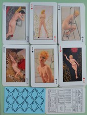 Sujet : modèles nus - jeu de 52 cartes érotique - FEMME NUE + 2 JOKER - 1970-80'