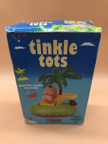 VINTAGE TINKLE TOTS WATER SLIDE ISLAND 6006 BIKINIS TOMY NEW SEALED IN BOX 90’s
