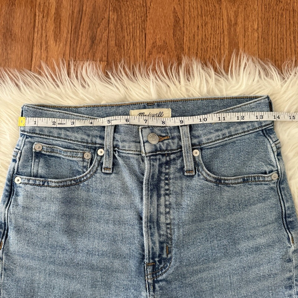 Madewell Perfect Vintage Jeans Women’s 25 Ripped Raw Hem High Waisted