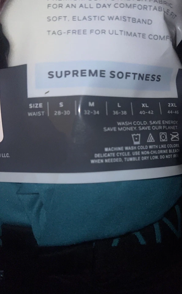 Van Heusen ~ Calzoncillos boxer de 3 piezas para hombre ropa interior mezcla de poliéster ~ XL Foto 3 de 3