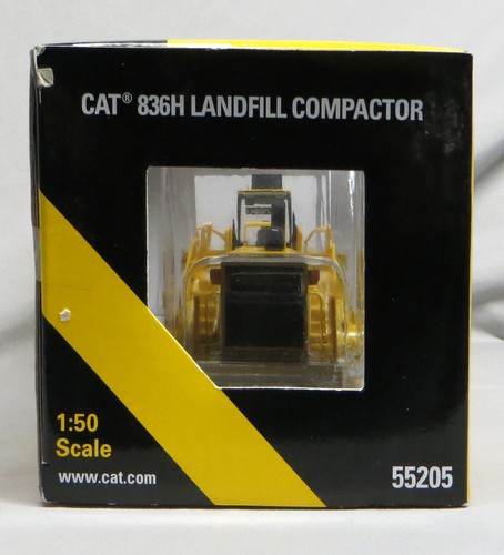 Norscot Caterpillar 836H Landfill Compactor 1/50 Scale Diecast Model 55205 NIB - Picture 3 of 4