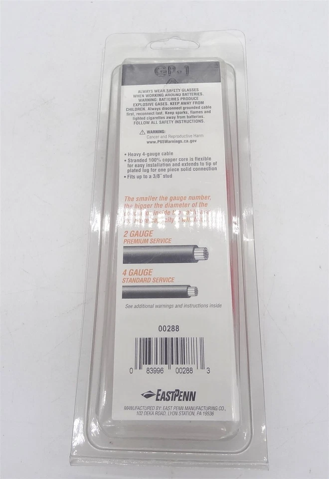 Cable conmutador a arranque Deka East Penn 00288 Foto 2 de 2