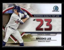 2023 Bowman #BTP-23 Brooks Lee Bowman Scouts Top 100 Minnesota Twins