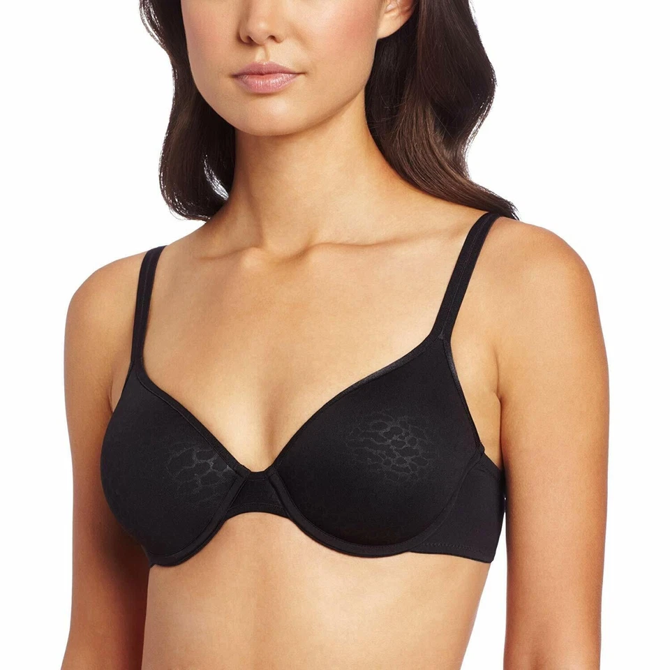 Sujetador Natori 736046 Element Full Fit 32C Negro Estampado Animal Guepardo Descontinuar Foto 2 de 4