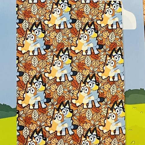 Bluey Plush Throw Blanket 50”x70” Bingo Autumn Fall Foliage Festive Seasonal NEW - Picture 6 of 6