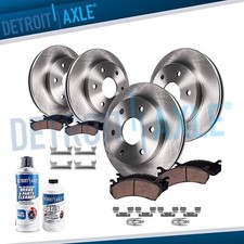 Front Rear Brake Rotors Ceramic Pad For Chevy Tahoe Yukon Silverado Sierra 1500