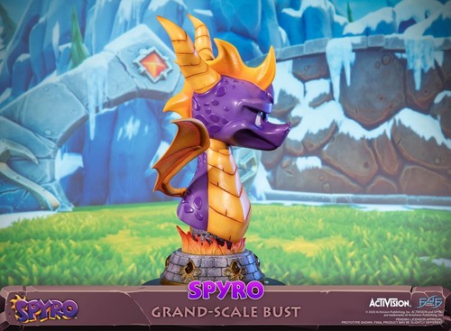 Estatua First4Figures Spyro the Dragon Gran Escala Busto Edición Estándar Sin usar y en caja - Imagen 4 de 14