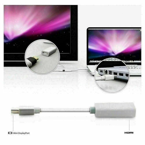 Mini DisplayPort Thunderbolt To HDMI Adapter For Microsoft Surface Pro 1 2 3 4 - Picture 3 of 6