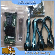 New Adaptec ASR 71605 1GB 16Port PCIe Raid W/ Battery 4x Cables SFF-8643 To SATA