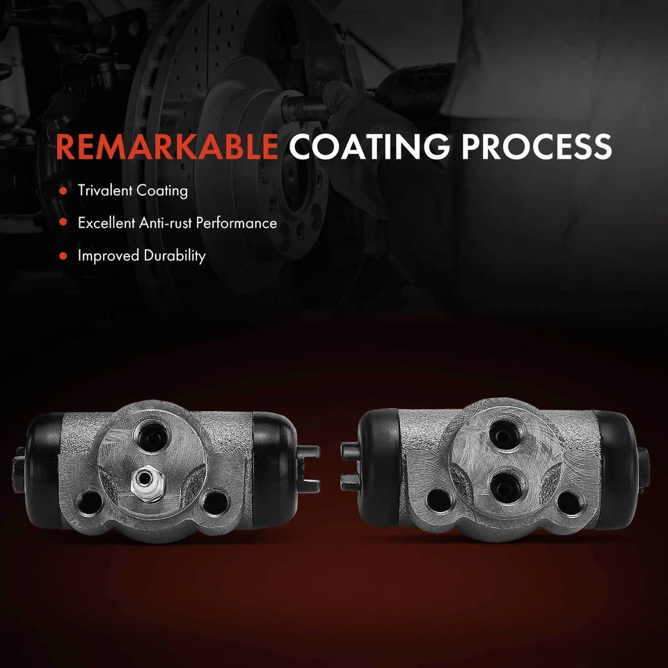 2x Cilindro de rueda de freno de tambor para Dodge Ram 50 87-93 Mitsubishi Mighty Max trasero Foto 3 de 4