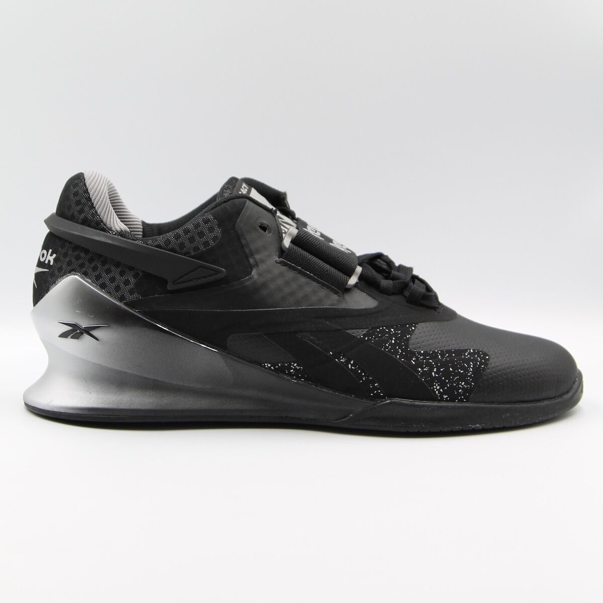 Reebok Legacy Lifter II 2 Mens Training Shoes Black Silver Reebok Legacy Lifter II 2 Mens Training Shoes Black Silver