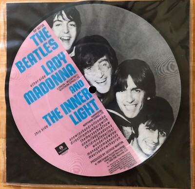 BEATLES lady Madonna 1989 UK  7 ''45   SINGLE Picture Disc RP 5675 EX