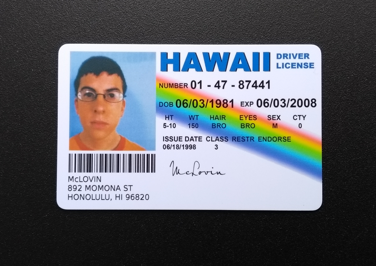 Superbad Fake Id Quotes Superbad Mclovin Old Enough To Party Shirt 