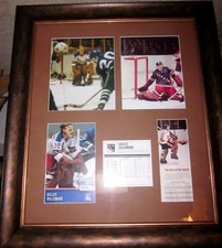 NEW YORK RANGERS Gilles Villemure #30 FRAMED AUTOGRAPHED TRIBUTE FRAMED PRINT