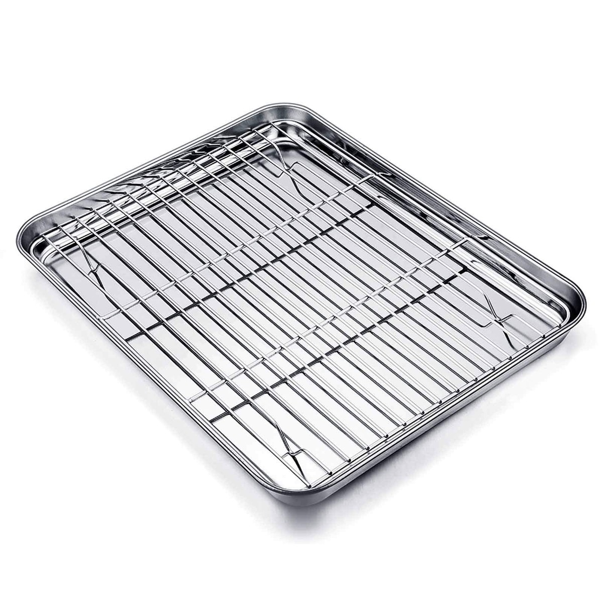 Baking Sheet with Wire Rack Set, Stainless Steel Oven Tray
