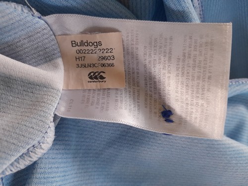 Canterbury Bulldogs NRL Rugby League Jersey Polo Mens Shirt Guernsey Size XL - Picture 18 of 21