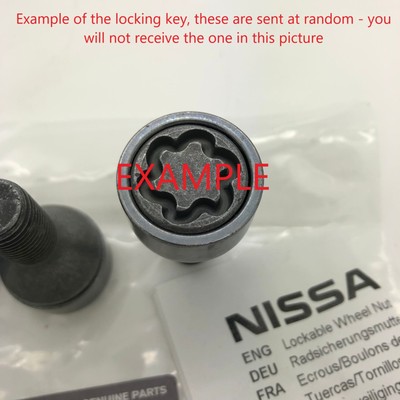 Nissan MICRA/QASHQAI (K14FR/J11E) Lockable Wheel Bolts Set 