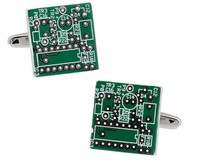 Green Circuit Board Computer Chip Motherboard Cufflinks Green Circuit Board Computer Chip Motherboard Cufflinks