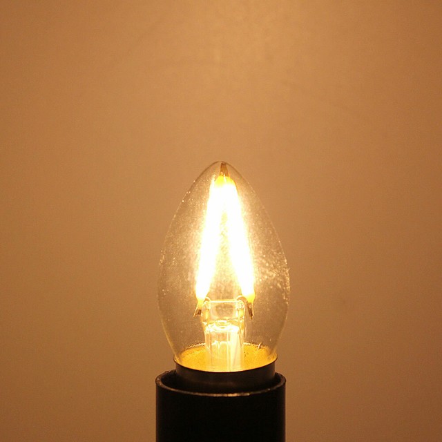 10X Retro C7 E14 LED Candle Light Bulb 2W 230V Edison LED Filament Bulb