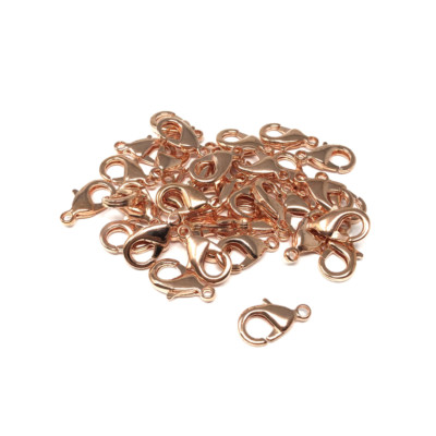 Hummerverschlüsse Schmuck Halskette Fundstücke 15 mm vergoldet versilbert vernickelt kupferbeschichtet