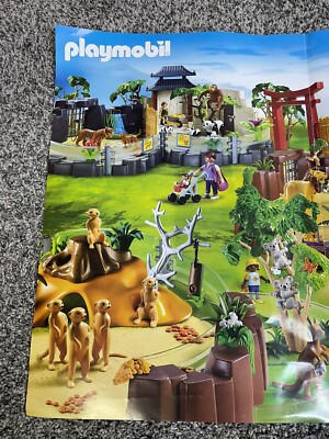 Playmobil 4852 Asian Animal Enclosure Zoo REPLACEMENT POSTER ONLY