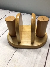 Kamenstein Wooden Napkin Salt Pepper Combo