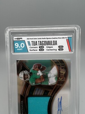 Tua Tagovailoa 2020 Select Silver Rookie Patch Auto 23/49