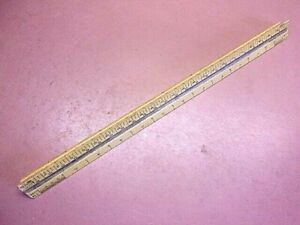 Architect Ruler Wood Drafting Ruler #31636 Made in U S A Engineer/'s Scale 12 Ruler 3 Sided Wood Ruler Vintage DIETZGEN TRIANGLE RULER