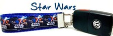 Sci Fi Key Fob Wristlet Keychain 1"wide Zipper pull Camera strap handmade