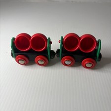 2 Brio Wooden Railway Train 33621 Concrete Tipping Train Vintage