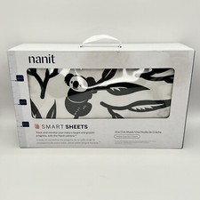 Nanit Smart Crib Sheet to Measure Baby's Growth - New Pebble Gray Panda