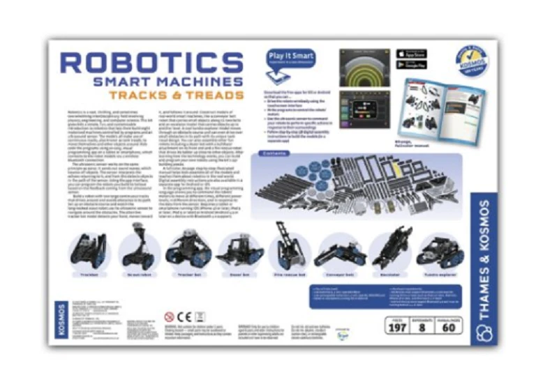 NUEVAS Máquinas Inteligentes Thames & Kosmos - Pistas y Pisadas 8 Bots 197 Piezas Foto 2 de 4