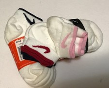 Nike SX3643-916 Girl's 3-pk Low Cut Performance Socks Assorted Color 3 5Y