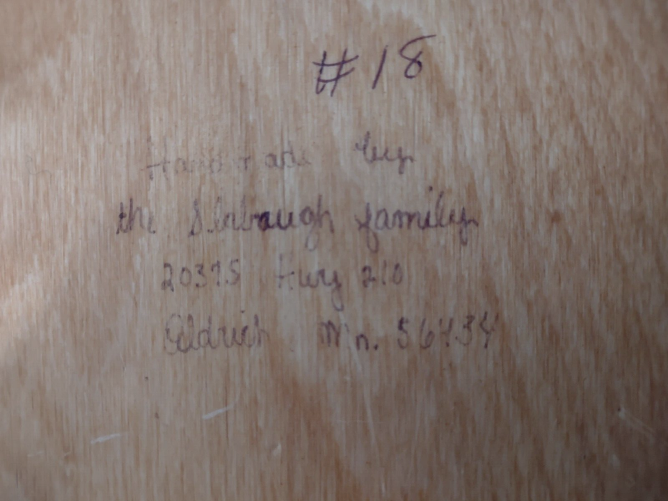 Vintage Amish Handmade Large Wicker Hamper Picnic Basket Wooden Handles