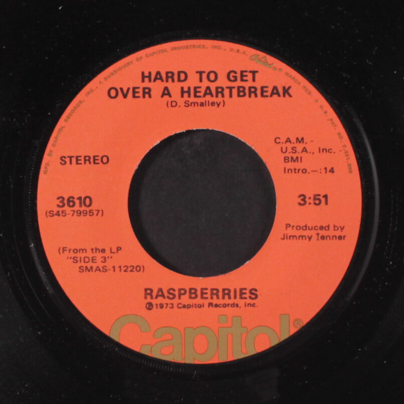RASPBERRIES tonight / hard to get over a heartbreak Capitol Records 7