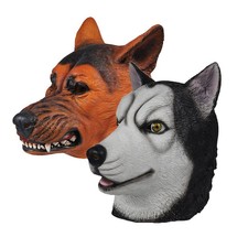 Halloween Christmas Sheepdog Husky Latex Mask Headgear Party Funny Mask Stage