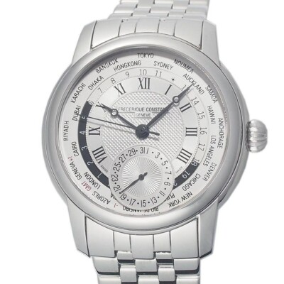 Frederique Constant Classic World Timer FC-718MC4H6B Automatic Winding Men Watch